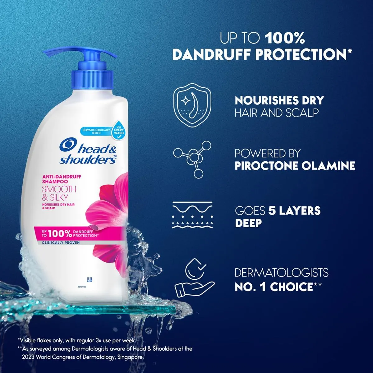 Head & Shoulders Anti-Hairfall Anti-Dandruff Shampoo - 650ml