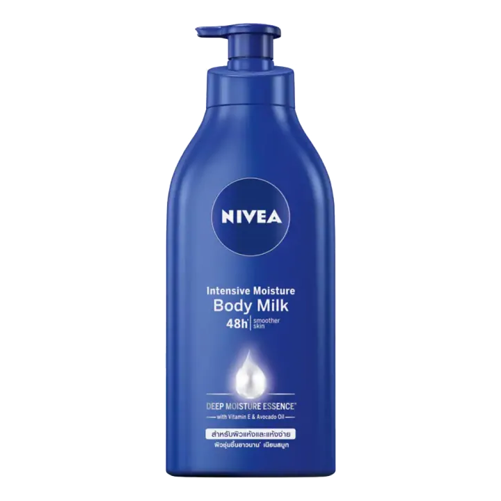 NIVEA BODY MILK INTENSIVE MOISTURE LOTION 550 ml. 48h SMOOTHER SKIN DEEP MOISTURE ESSENCE (Thailand)